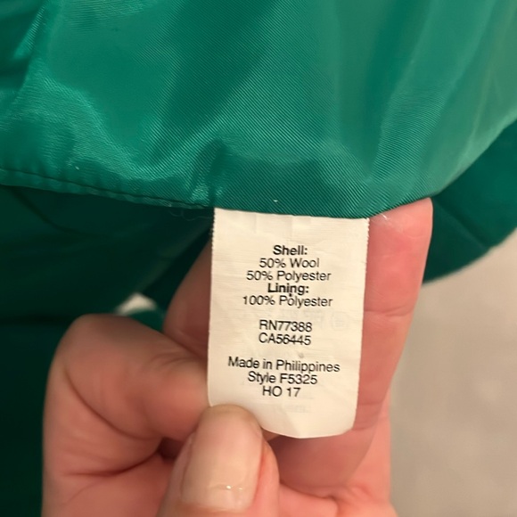 Gorgeous jade green Cocoon coat - Picture 6 of 6